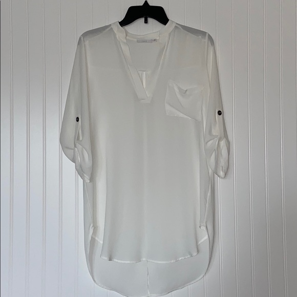 Lush Henley Tunic Blouse - Picture 2 of 6